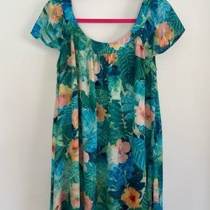 Show Me Your Mumu Tropical Mini Dress with Low back in Small